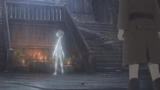 Deemo staring at the protagonist character