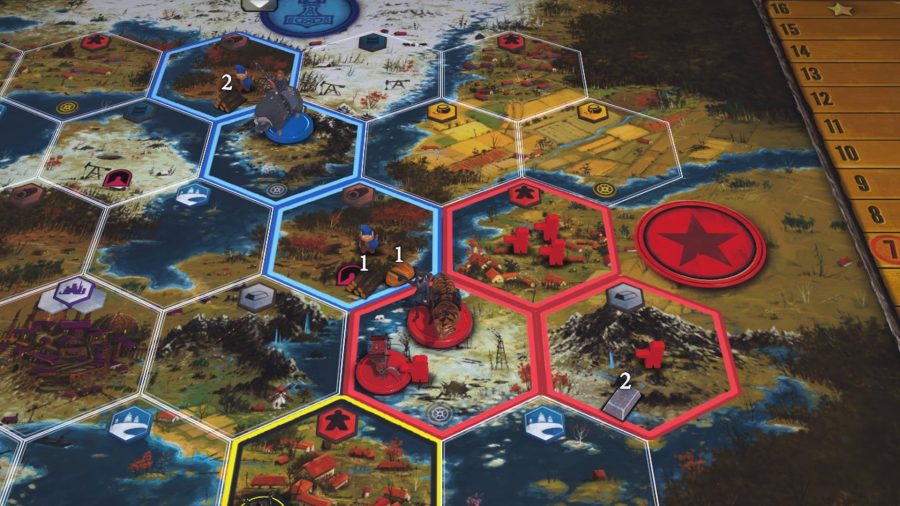 Some gameplay from Scythe Digital Edition