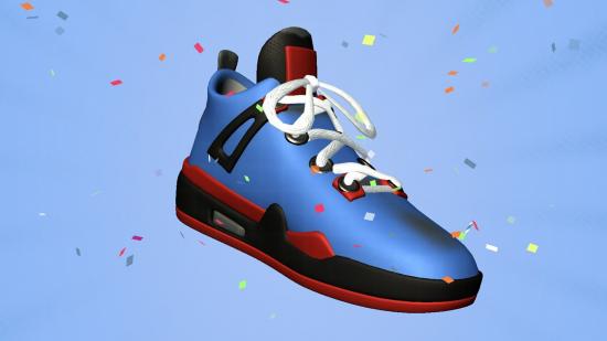 A finalised shoe in Sneaker Art!
