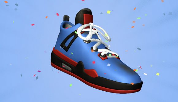 A finalised shoe in Sneaker Art!