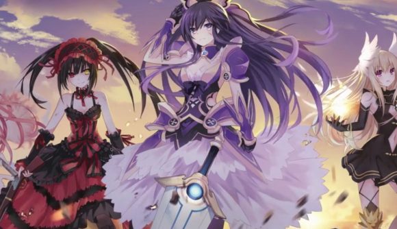 Date a Live Spirit Pledge HD codes characters on screen