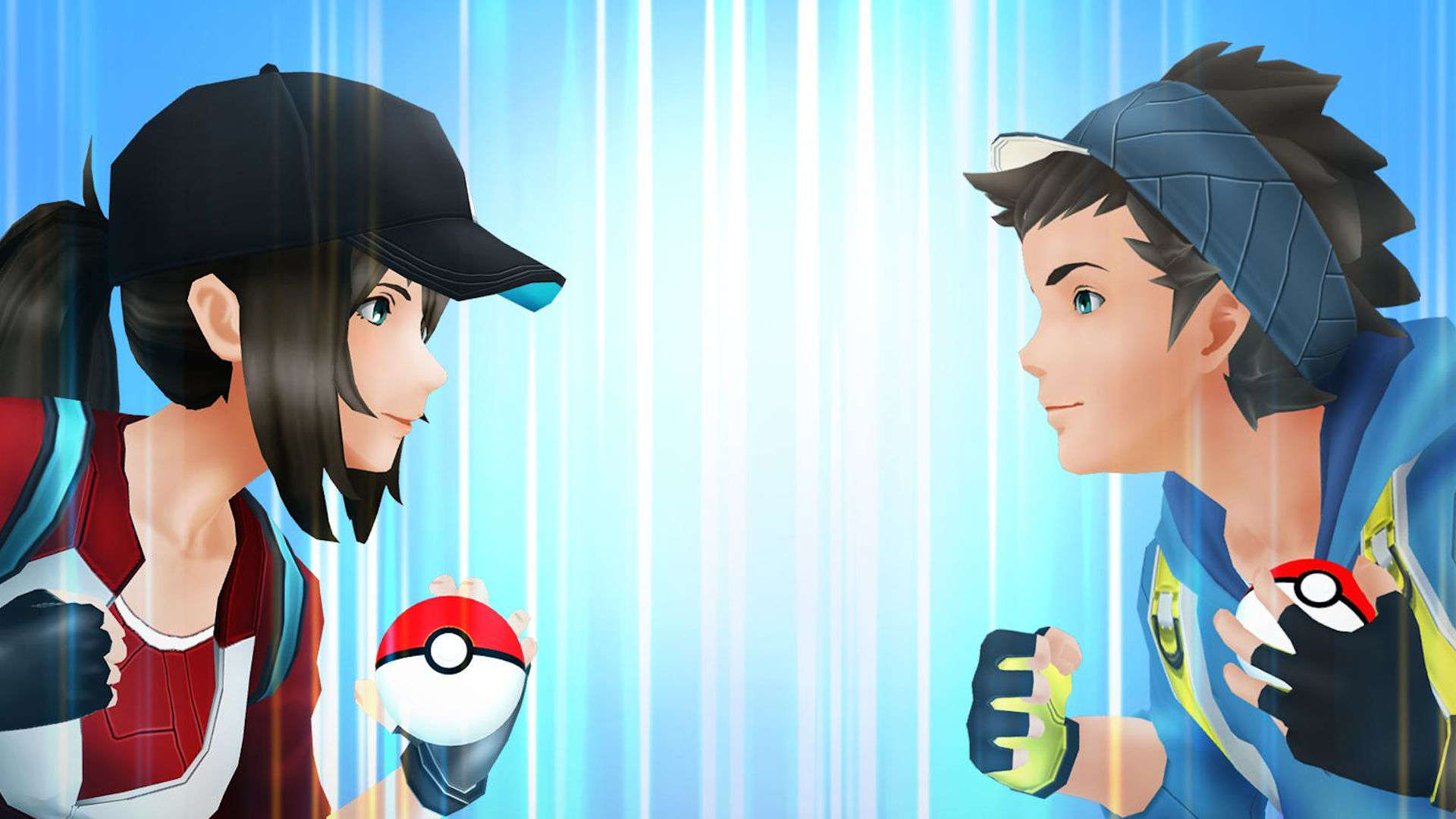Best iOS games: Pokémon GO. Image shows two Pokémon trainers. 