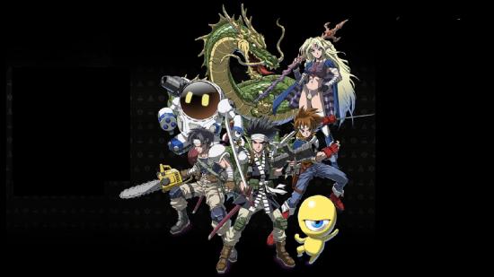 The heroes of Collection of SaGa: Final Fantasy Legend