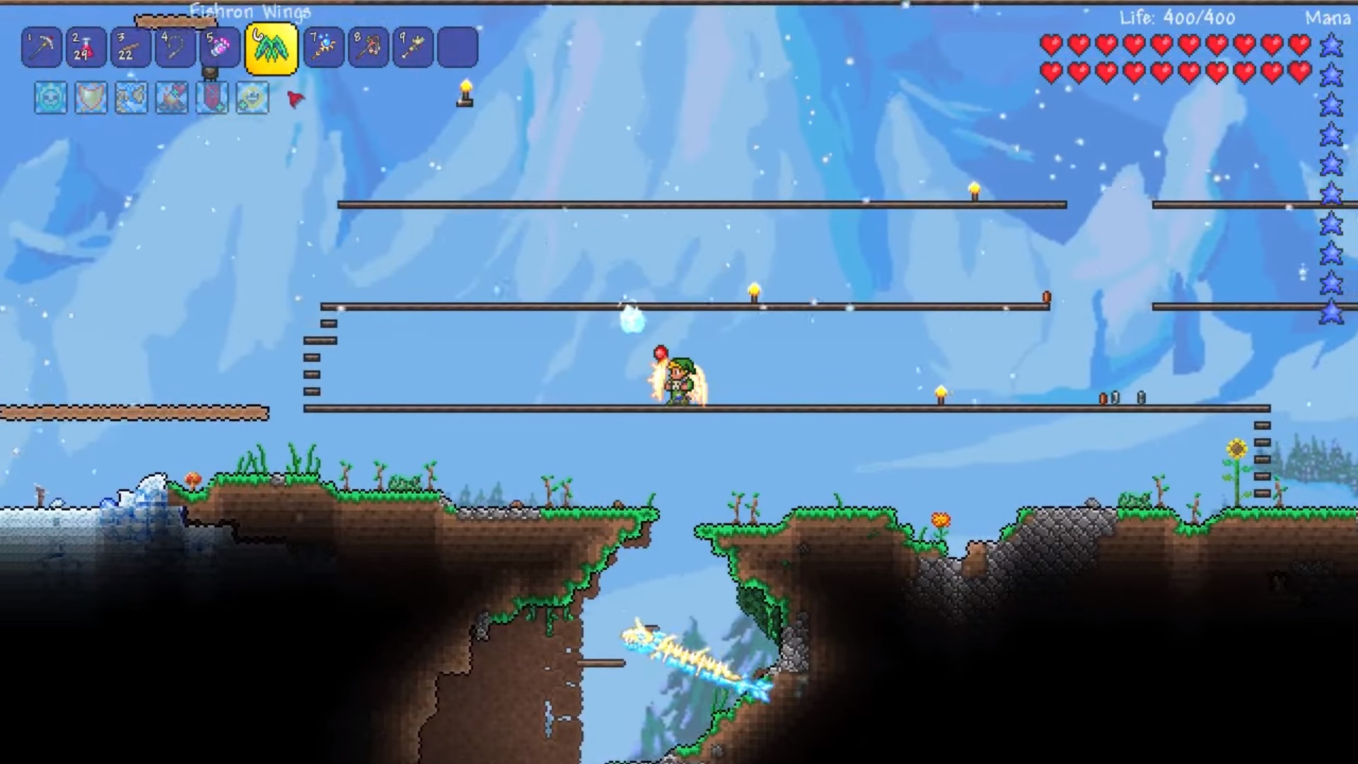 The Solar Terraria wings in action