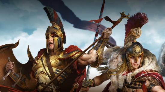 Titan Quest characters heading into battle