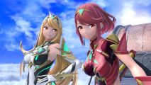 Super Smash Bros Ultimate tier list - Mythra and Pyra looking into the camera