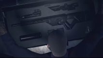 Agent 47 opening a briefcase in Hitman Sniper Assassins
