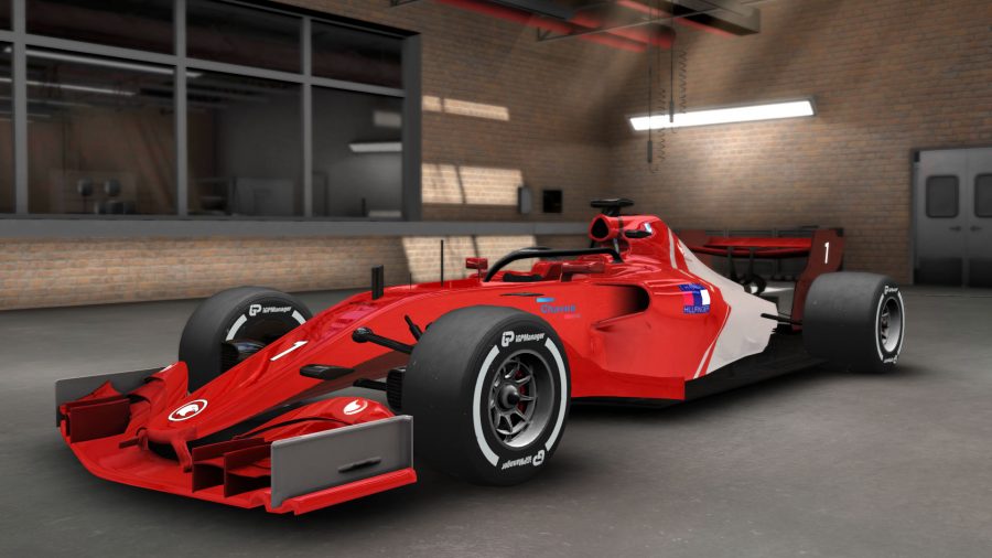 A racing car as seen in iGP Manager