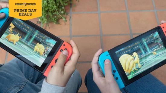 two nintendo switches being played