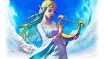 Zelda with a harp