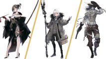 Three Nier Reincarnation characters against a white background