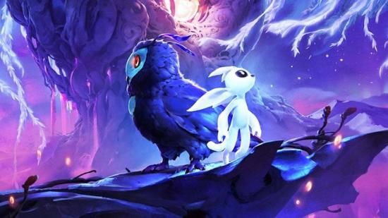 Ori and an owl friend stand
