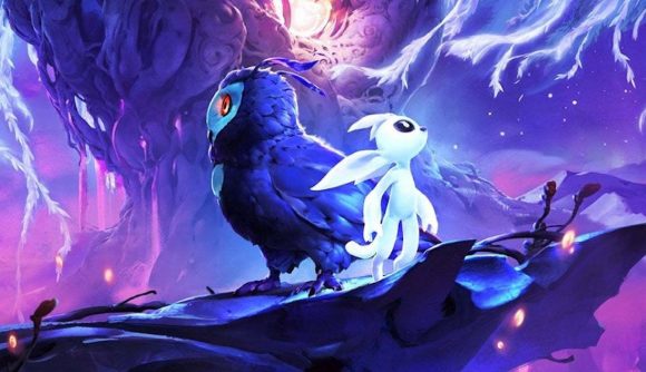 Ori and an owl friend stand