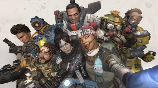 Apex Legends tracker; group picture of Apex Legends characters
