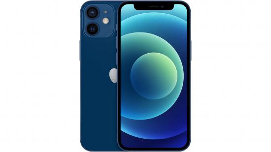A blue iPhone 12 Mini