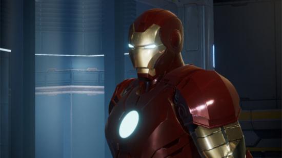 Close up of Iron Man