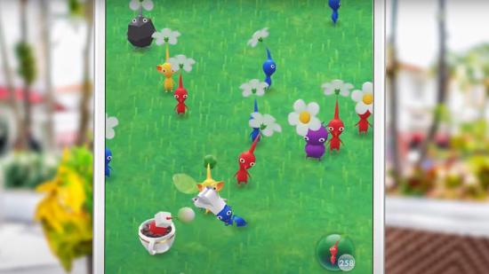 Pikmin levels; Pikmin hanging out in a field