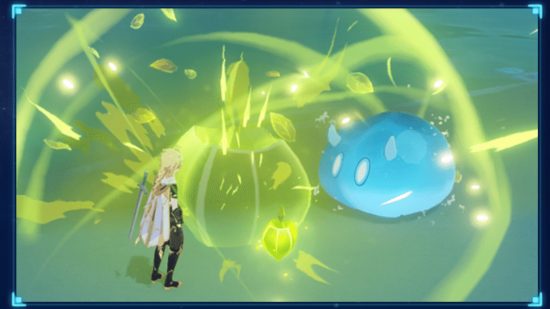 Genshin Impact Elements：ゲーム内のチュートリアルスクリーンショットブルームとデンドロのコアがどのように機能するかを示す画面。