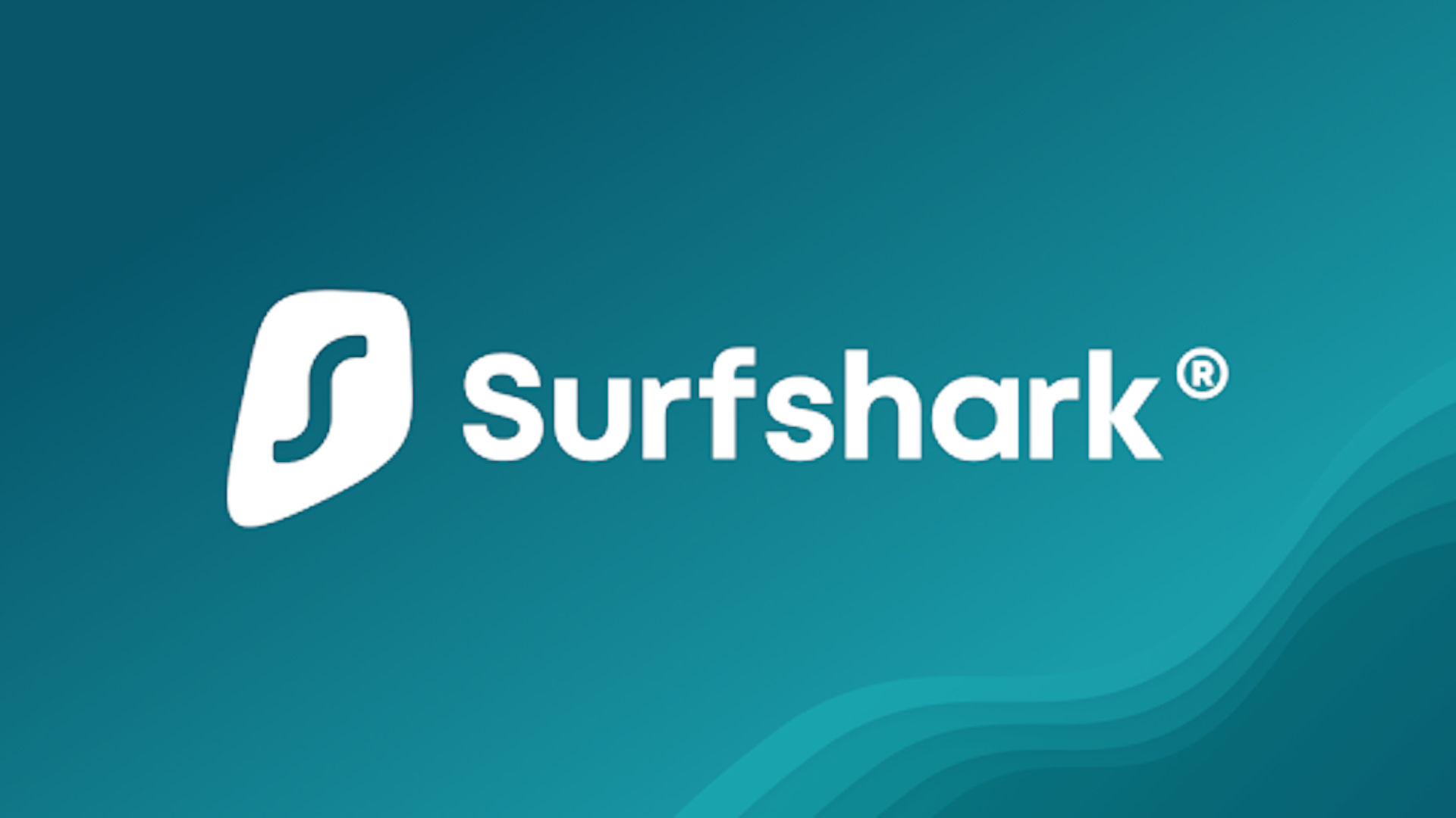 모바일을위한 최고의 VPN, 번호 4 : Surfshark. 이미지는 로고를 보여줍니다