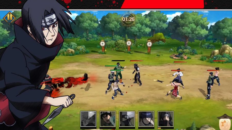 Screenshot of Ultimate Hokage Duel gameplay