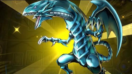 Blue-eyes white dragon appears in it's in-game animation