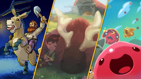 Three of the best games like Stardew Valley; Graveyard Keeper, Yonder, and Slime Rancher