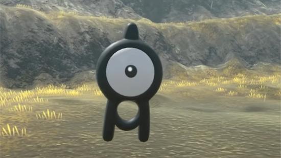 Unown hovering in front of you