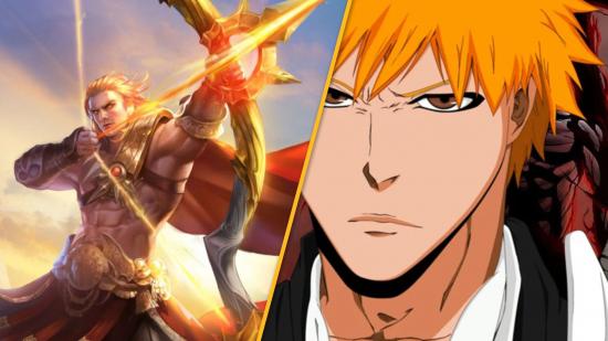 Custom header using key art from Arena of Valor and screenshot from Bleach