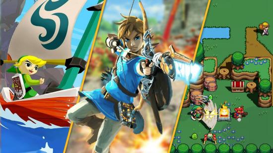 BEST-ZELDA-GAMES: Screenshots are shown from three different Zelda games
