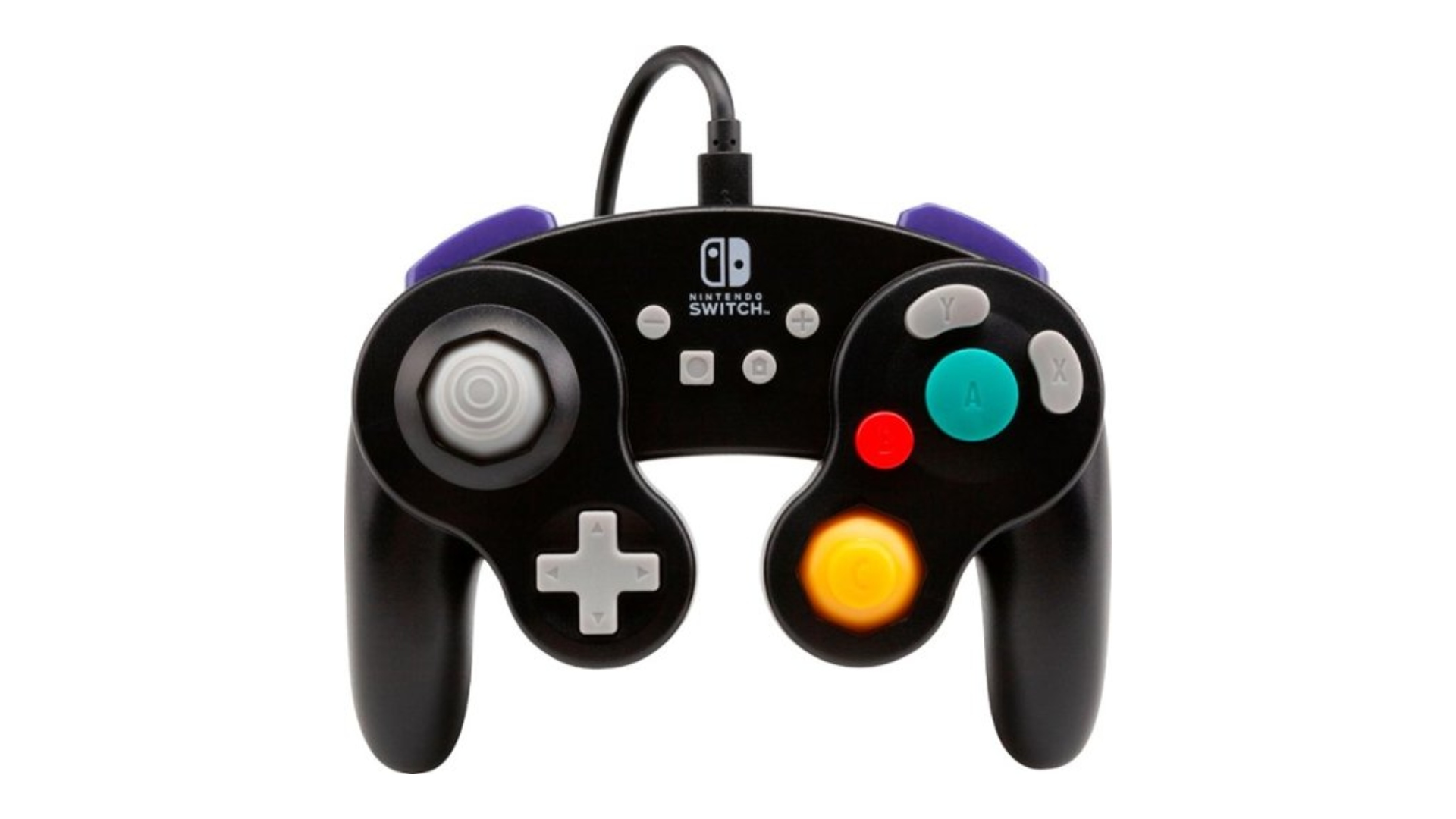 Kontroler Nintendo Switch dryfuje?  Wypróbuj kontrolery Switch GameCube pokazane na obrazku.  Są identyczne z klasycznymi kontrolerami GameCube, z dodatkiem logo Switcha i kilkoma dodatkowymi przyciskami.