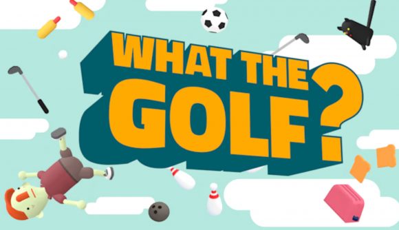 Best casual games: What the Golf? Image shows the game's logo.