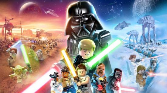 Lego Star Wars: The Skywalker Saga Switch review characters including Darth Vader