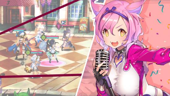 Seven Mortal Sins X-Tasy codes; a pink haired girl holding a mic over a screenshot of gameplay