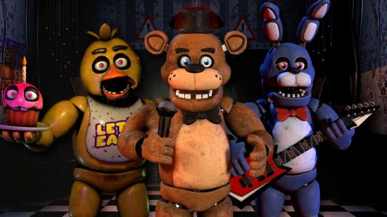 FNAF Characters Chica, Freddy, and Bonnie