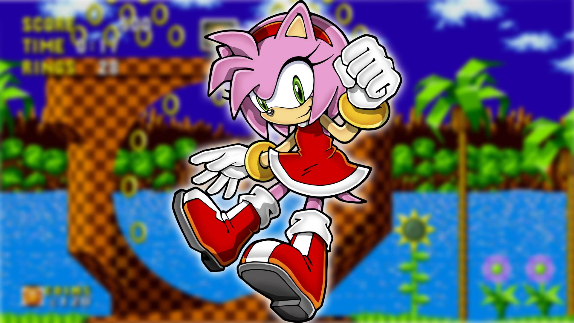 Sonic Characters: Amy Rose is visible