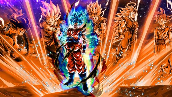Dragon Ball Legends tier list: several different versions of Goku are visible