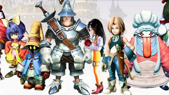 Various characters we may see in the Final Fantasy 9 animated series lined up.