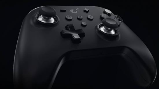 gulikit-kingkong-2-controller: a black controller is visible against a dark background