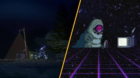 kingdom eighties release date - screenshots show a small chid being chased by tiny goblin-like creatures called Greed
