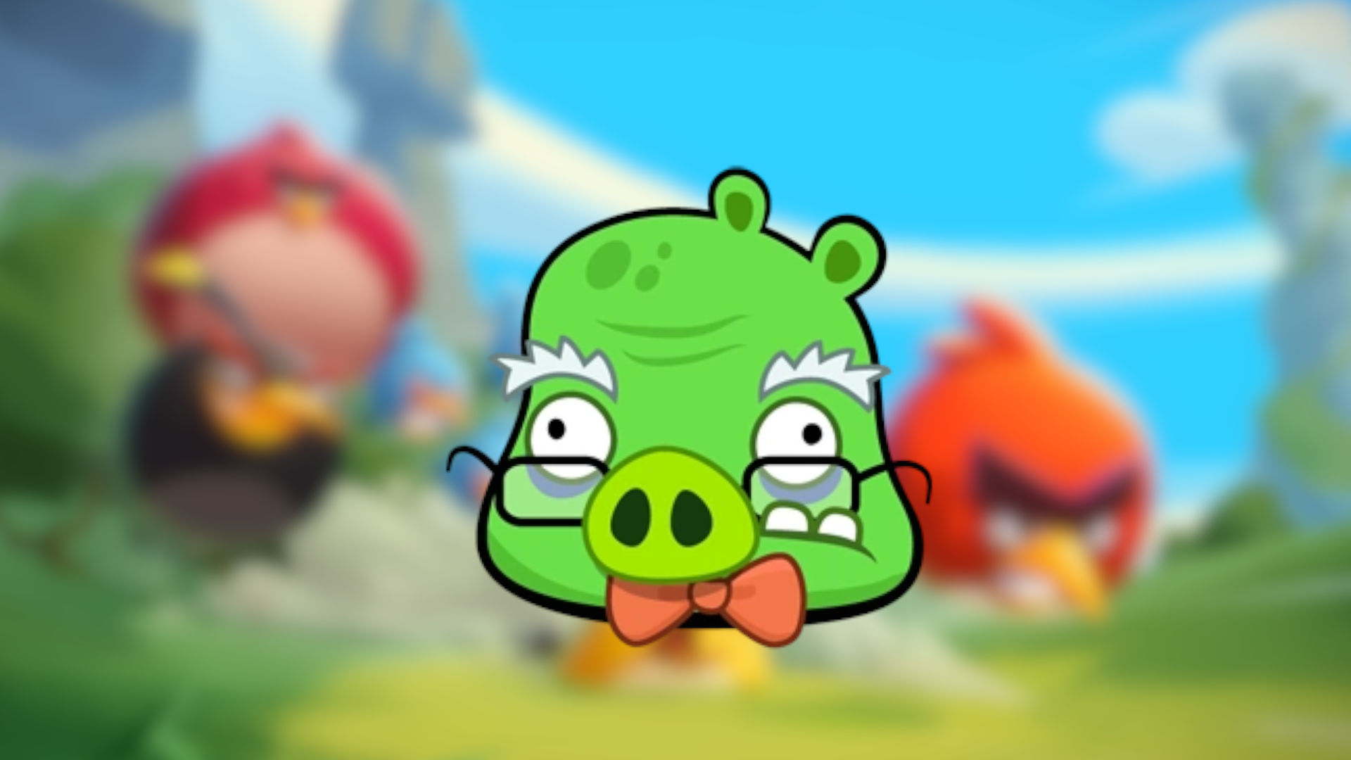 Angry Birds character Professor Pig