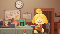 Screenshot of Isabella from Animal Crossing for Animal Crossing smart watch face news article