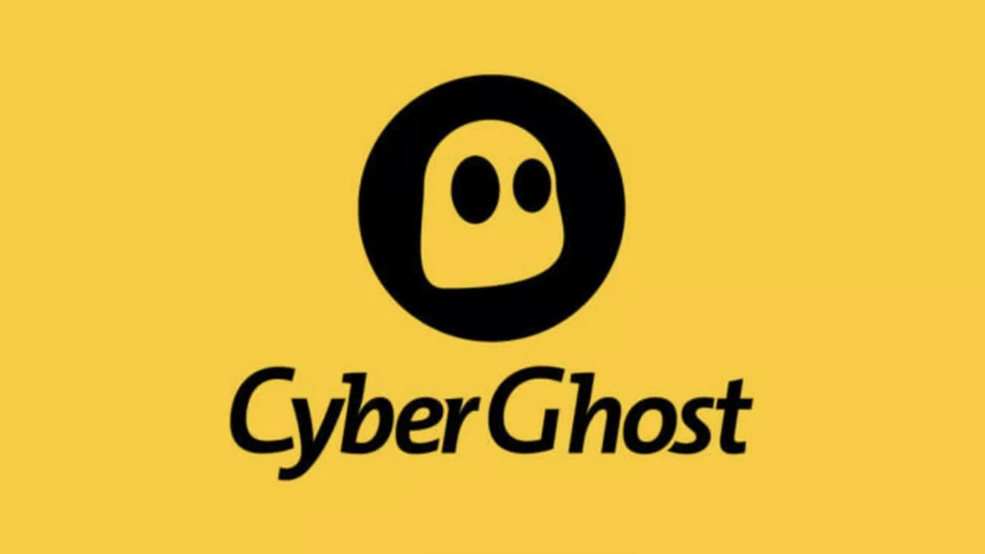 Best VPN apps - Cyberghost. Its logo is yellow and features a picture of a ghost.