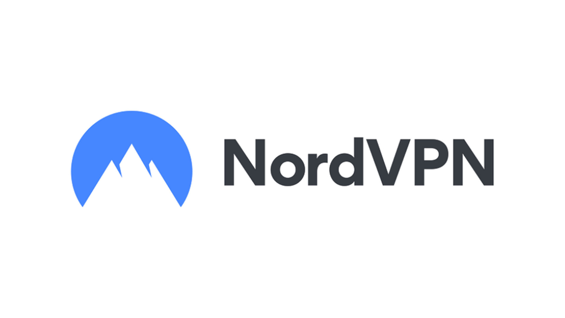 Best VPN apps - NordVPN. Its logo is on a white background.