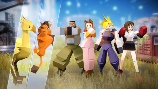 First Soldier FFVII 25th anniversary skins for Cloud, Tifa, Aerith, and Barret