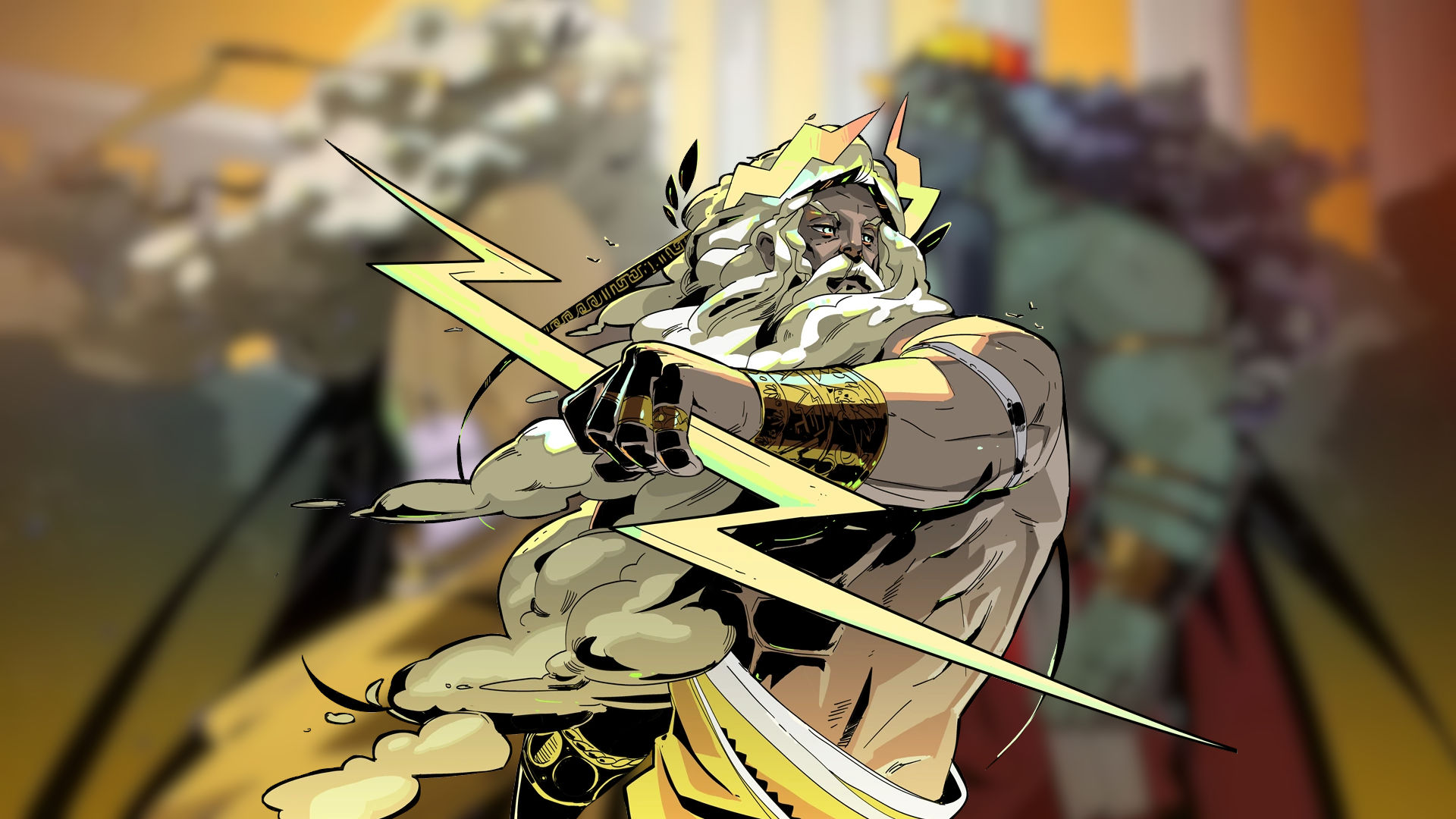 Key art of Zeus, one of the many Hades characters