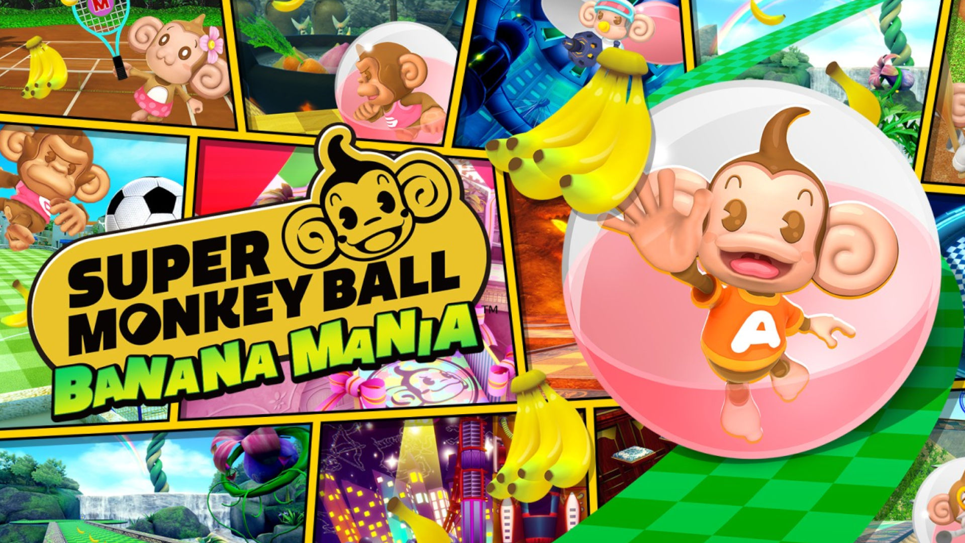 Official art for Super Monkey Ball Banana Mania