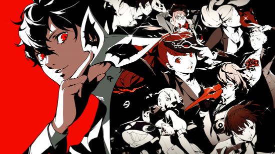Persona 5 wallpaper of Joker and the main cast