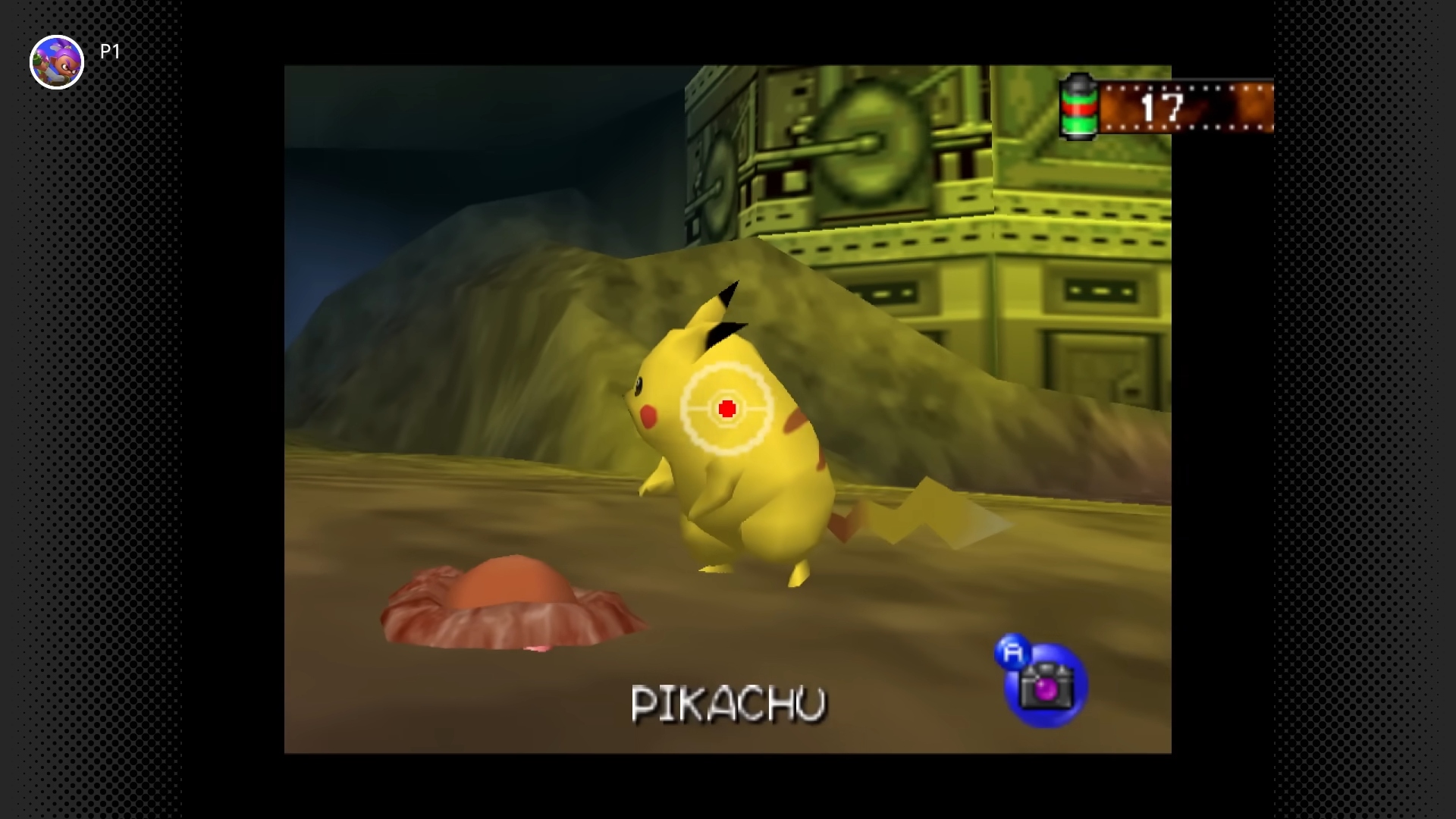 Pokémon Switch games: Pokémon Snap. Image shows Pikachu and Diglet in a cave, the Diglet is in a whole and Pikachu's name appears on-screen.