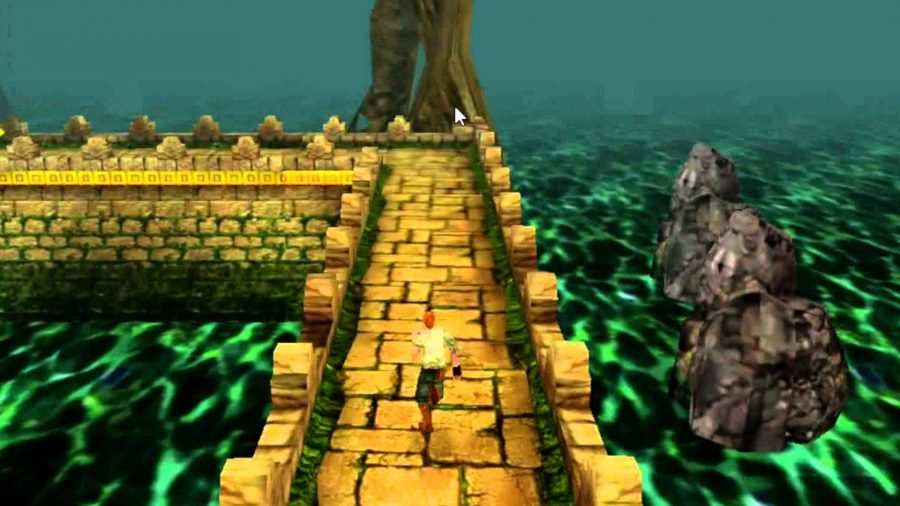 Screenshot of running temple invader from Temple Run online