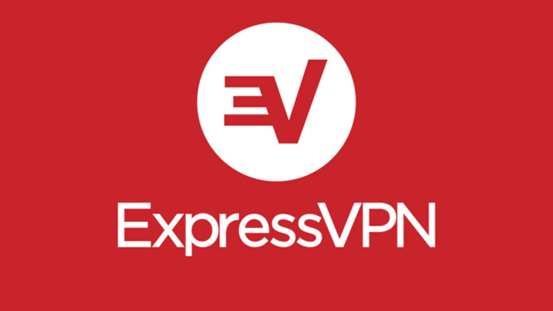 Best VPN apps: ExpressVPN. Image shows the company logo on a red background.